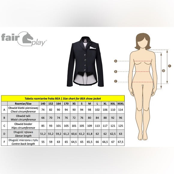 Fair Play Bea short dressage show jacket tailcoat size 34 (Euro) navy - Picture 6 of 11